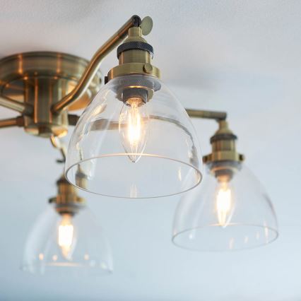 Endon 97248 - Spotlampa HANSEN 5xE14/7W/230V mässing