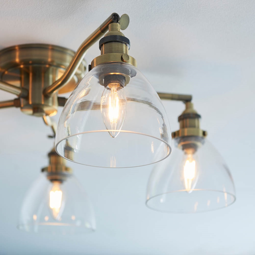 Endon 97248 - Spotlampa HANSEN 5xE14/7W/230V mässing