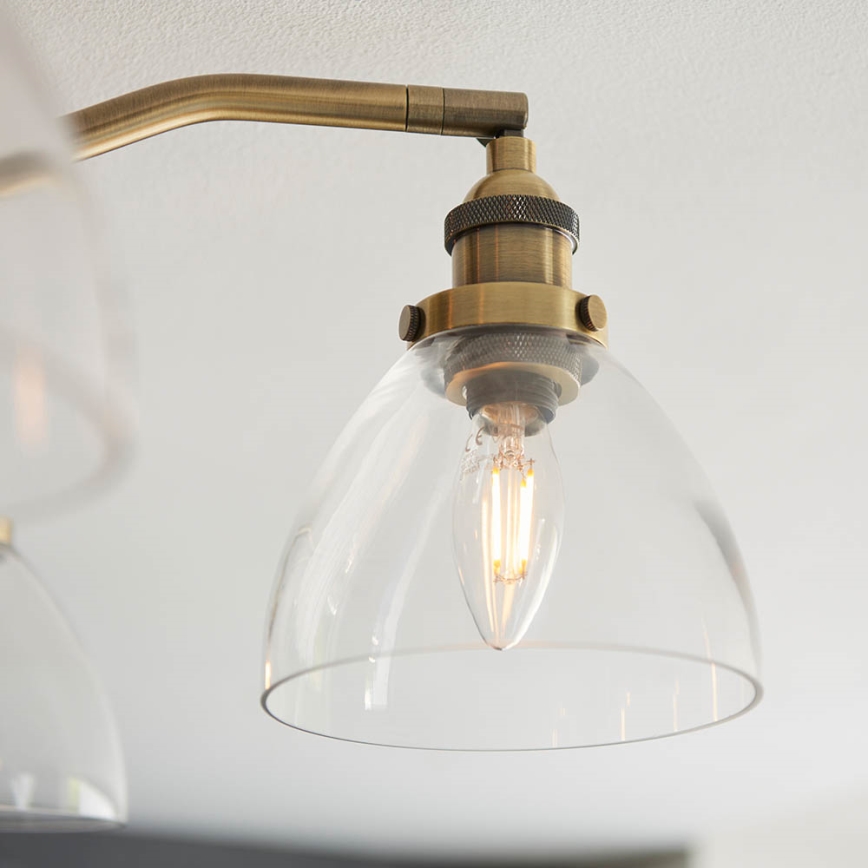Endon 97248 - Spotlampa HANSEN 5xE14/7W/230V mässing