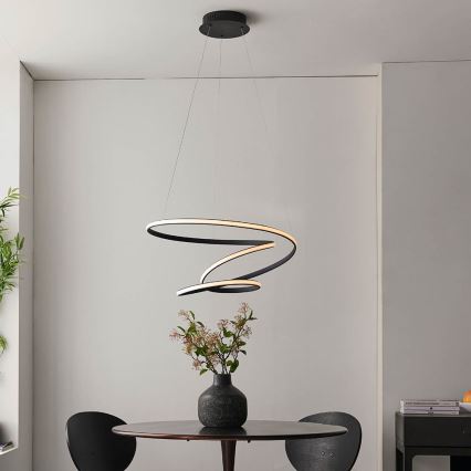 Endon 97632 - LED-pendellampa på vajer DUNE LED/47,5W/230V 3000K svart