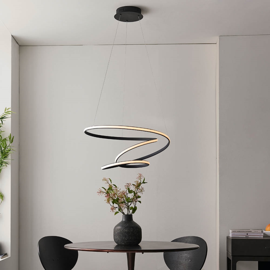 Endon 97632 - LED-pendellampa på vajer DUNE LED/47,5W/230V 3000K svart
