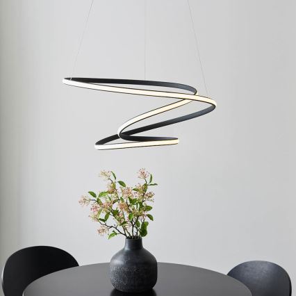 Endon 97632 - LED-pendellampa på vajer DUNE LED/47,5W/230V 3000K svart