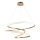 Endon 97639 - TWIRL dimbar LED-pendellampa på vajer LED/88W/230V 3000K guld