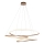 Endon 97645 - Dimbar LED-pendel på vajer TWIRL LED/131W/230V 3000K, guldfinish