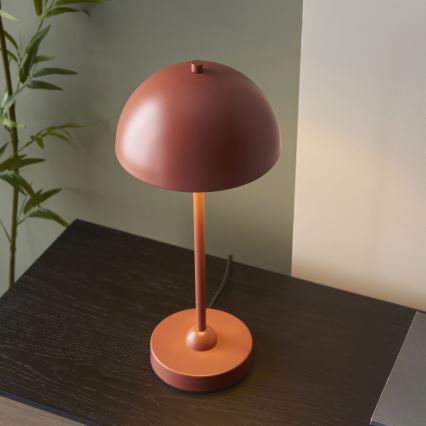 Endon 98496 - Bordslampa SAROMA 1xE14/7W/230V tegelfärgad