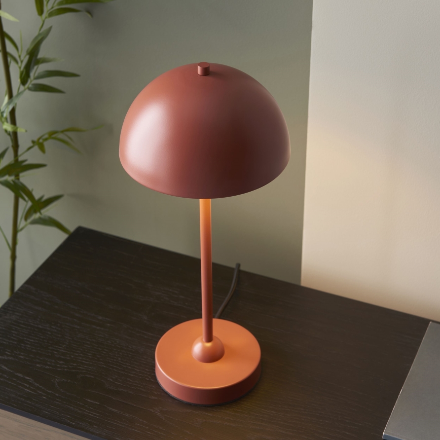 Endon 98496 - Bordslampa SAROMA 1xE14/7W/230V tegelfärgad