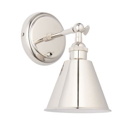 Endon 98716 - Väggspotlight HALLE 1xE14/40W/230V i blank krom