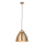 Endon 98744 - Pendellampa på vajer FRANKLIN 1xE27/10W/230V mässing