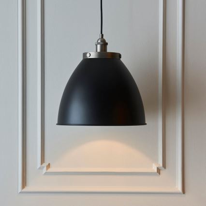 Endon 98749 - Pendellampa FRANKLIN med kabel 1xE27/10W/230V svart/mässing