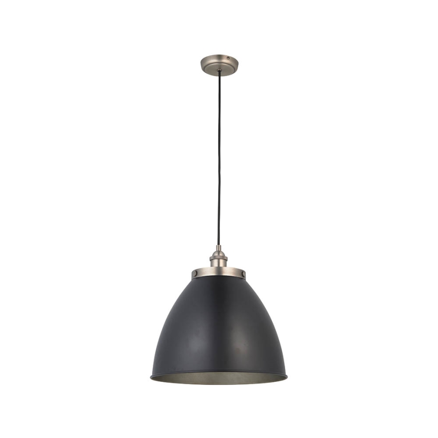 Endon 98749 - Pendellampa FRANKLIN med kabel 1xE27/10W/230V svart/mässing