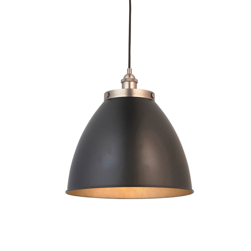 Endon 98749 - Pendellampa FRANKLIN med kabel 1xE27/10W/230V svart/mässing