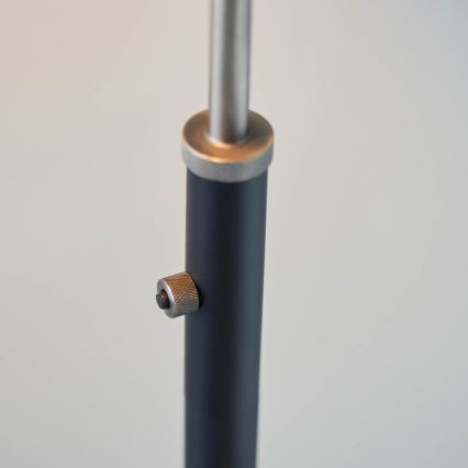 Endon 98753 - Golvlampa FRANKLIN 1xE27/10W/230V mattkrom/antracit