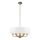 Endon 98933 - Ljuskrona på kedja HIGHCLERE 6xE14/40W/230V vit/mässing