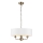 Endon 98934 - Ljuskrona på kedja HIGHCLERE 3xE14/40W/230V vit/mässing diameter 45 cm
