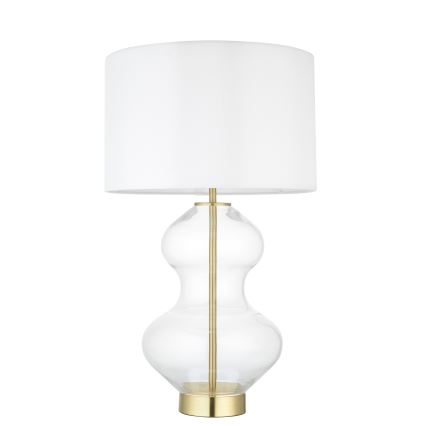 Endon 99110 - Dimbar bordslampa KELDA 1xE27/10W/230V vit/guld