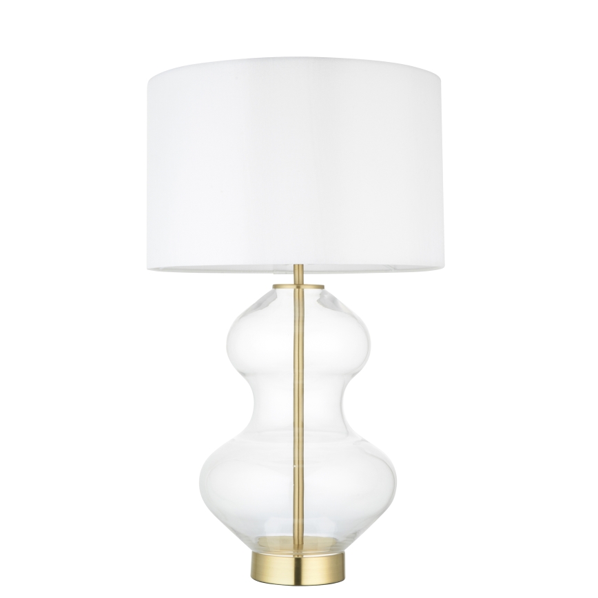 Endon 99110 - Dimbar bordslampa KELDA 1xE27/10W/230V vit/guld