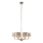 Endon 99151 - Ljuskrona med kedja HIGHCLERE 6xE14/28W/230V grå/mattkrom Ø 53 cm