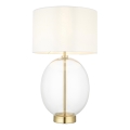 Endon 99292 - Dimmbar bordslampa KELDA 1xE27/10W/230V krämvit/guld
