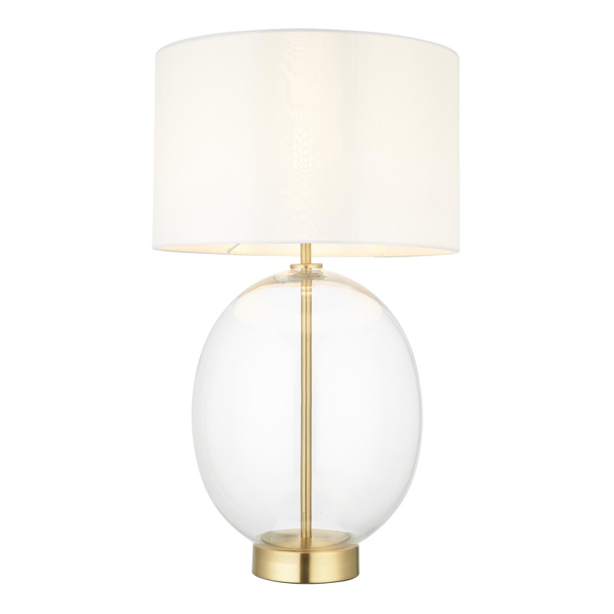 Endon 99292 - Dimmbar bordslampa KELDA 1xE27/10W/230V krämvit/guld
