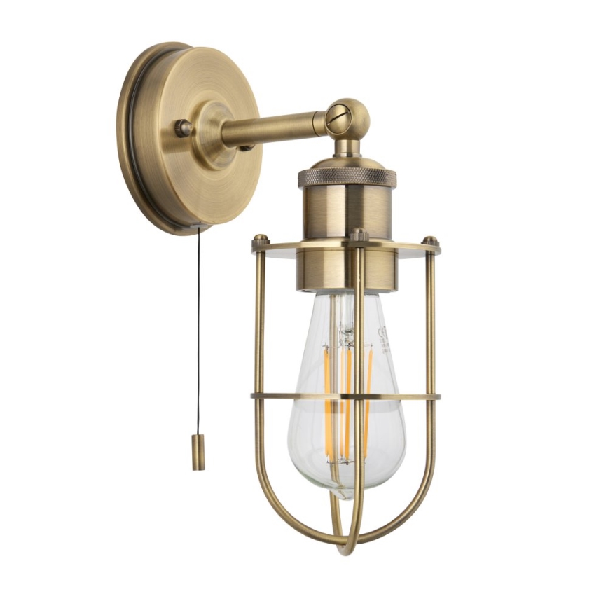 Endon 99952 - Vägglampa för badrum CREW 1xE27/6W/230V IP44 mässing