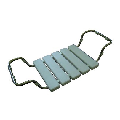 Ergonomisk badkarsits 84x13 cm silver/vit