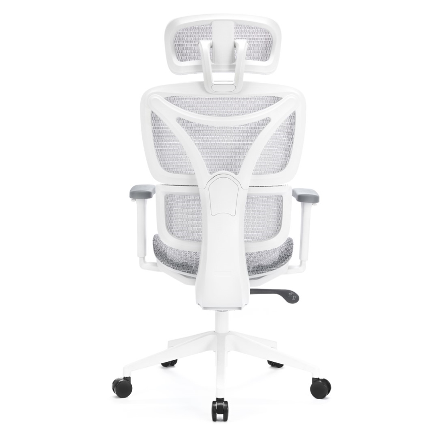 Ergonomisk kontorsstol LEVANO grå/vit/svart