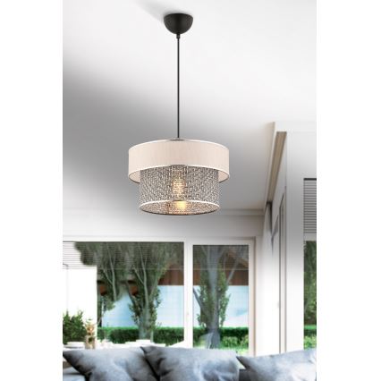 ERO hängande lampa 1xE27/60W/230V kräm/grå
