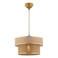 ERO taklampan 1xE27/60W/230V bruna/guld