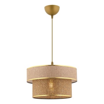 ERO taklampan 1xE27/60W/230V bruna/guld