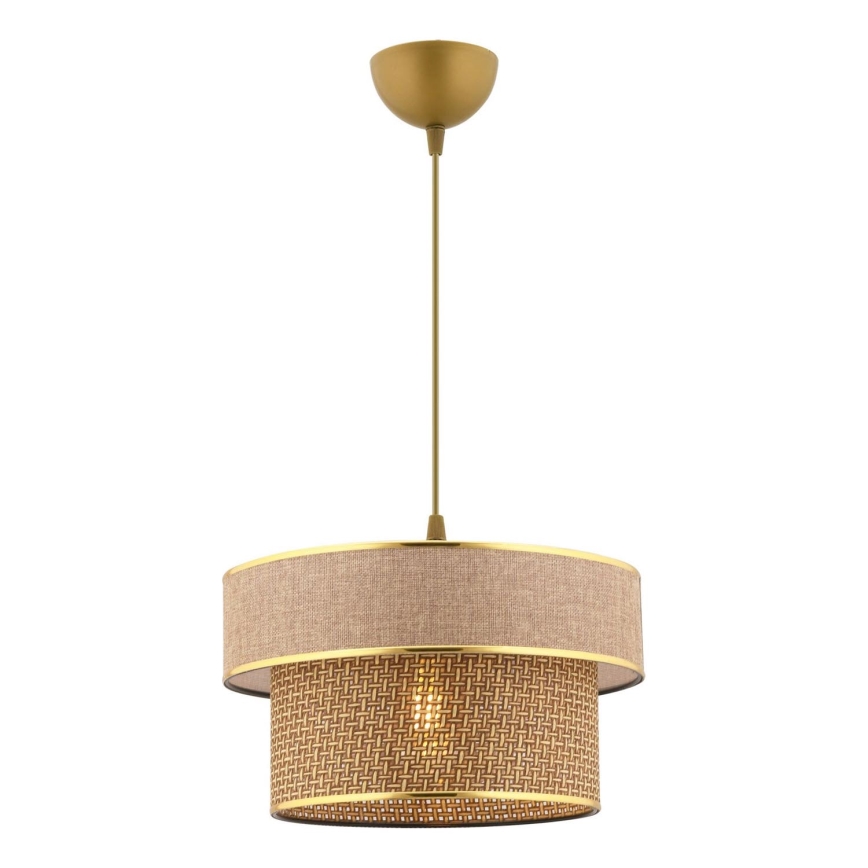 ERO taklampan 1xE27/60W/230V bruna/guld