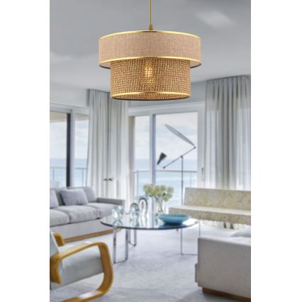 ERO taklampan 1xE27/60W/230V bruna/guld