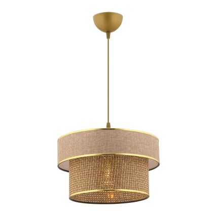 ERO taklampan 1xE27/60W/230V bruna/guld