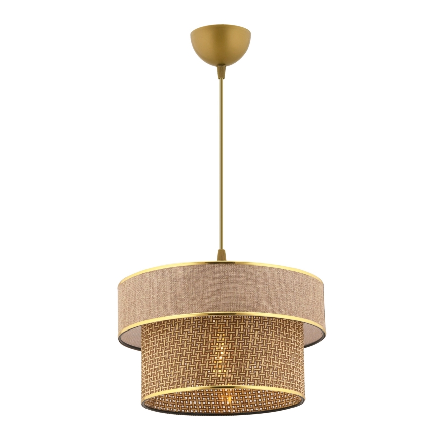 ERO taklampan 1xE27/60W/230V bruna/guld
