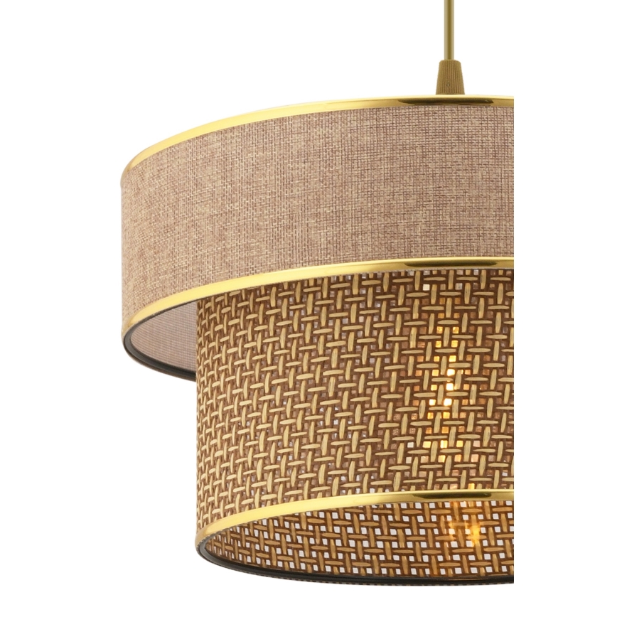 ERO taklampan 1xE27/60W/230V bruna/guld