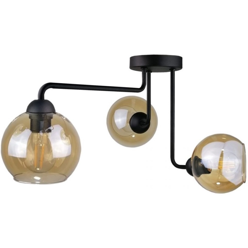 Ersättningsglas för vägglampa AMBER - brun rökig