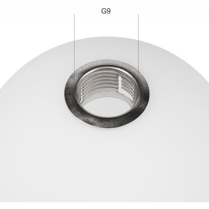 Ersättningsglas till ljuskrona ASTRO G9 diameter 12 cm