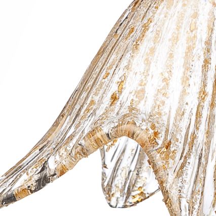Ersättningsglas E14 95x130 mm genomskinlig/guld