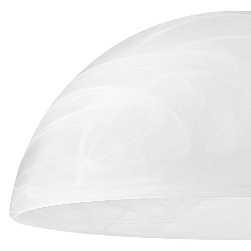 Ersättningsglas till ljuskrona E27 130x300 mm vit
