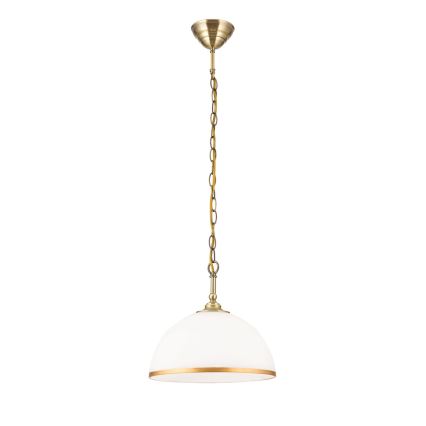 Ersättningsglas för ljuskrona och golvlampa OLD LAMP E27 diameter 30 cm vit/guld