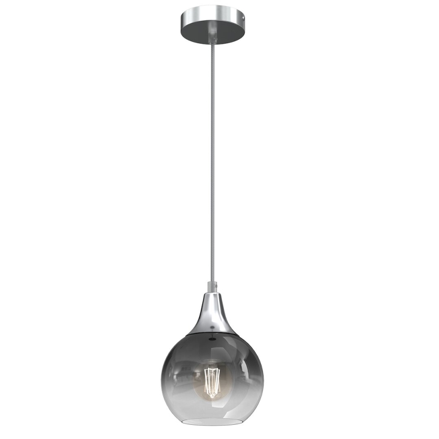 Ersättningsglas för ljuskrona och vägglampa MONTE E27 diameter 15 cm rökig