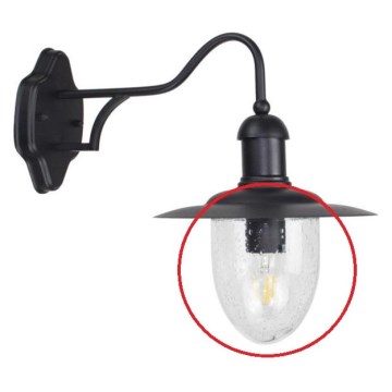 Ersättningsglas för vägglampa TANGIA E27