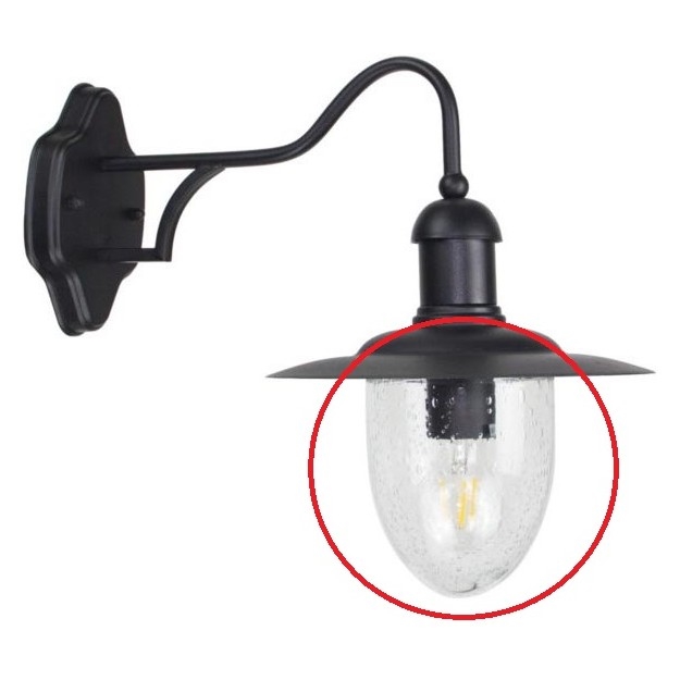 Ersättningsglas för vägglampa TANGIA E27