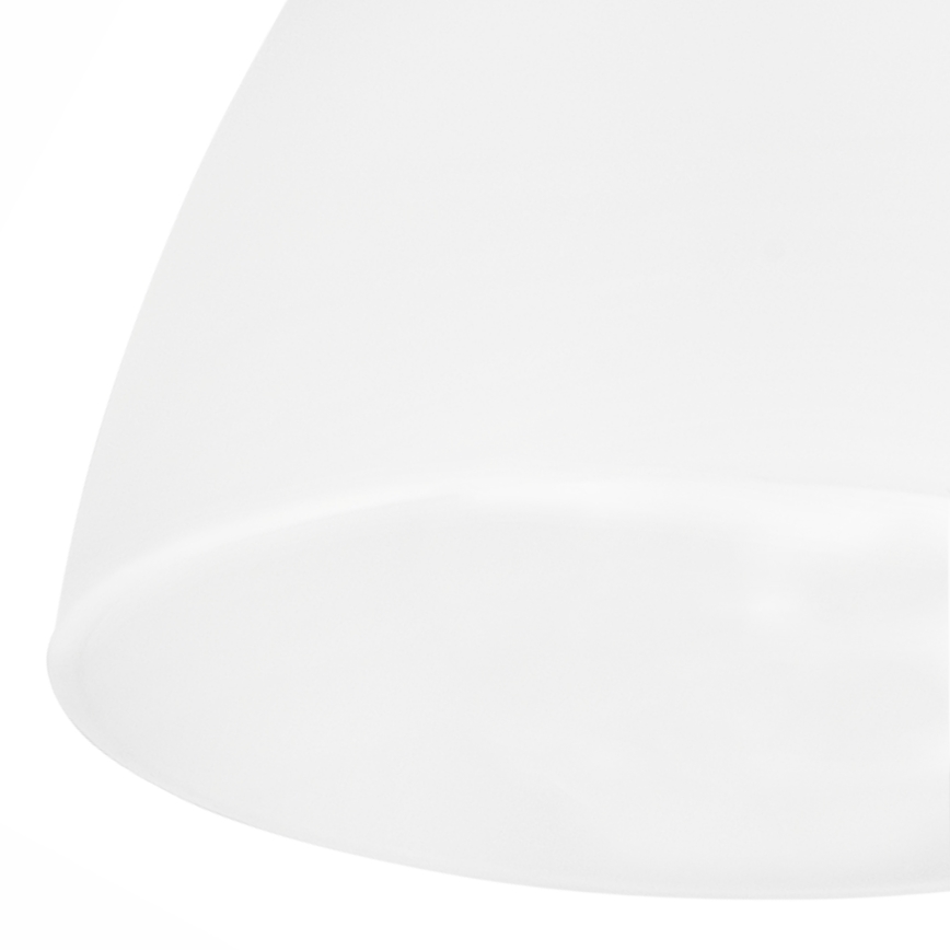 Ersättningsglas för ljuskrona, bordslampa, bordslampa, golvlampa. vägglampa och taklampa MIRANDA E27 110x130 mm vit
