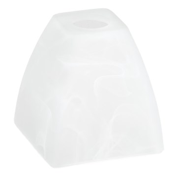 Ersättningsglas till ljuskrona E14 10x13 cm vit