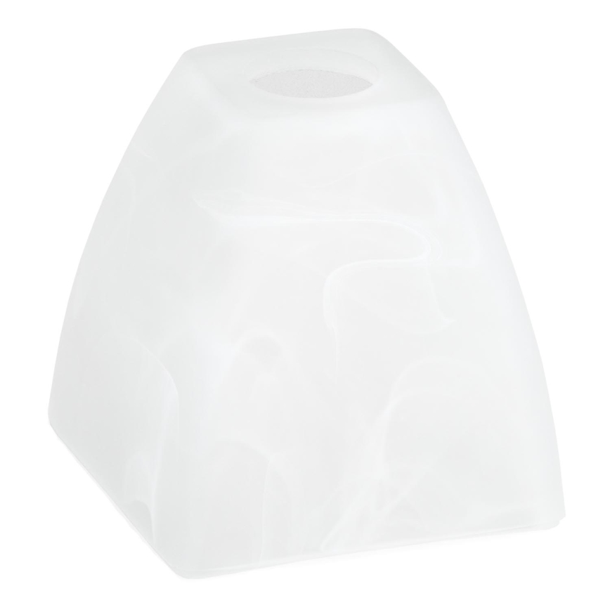 Ersättningsglas till ljuskrona E14 10x13 cm vit