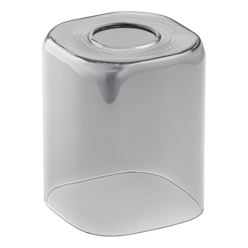 Ersättningsglas till ljuskrona E27 11x9,5 cm grå