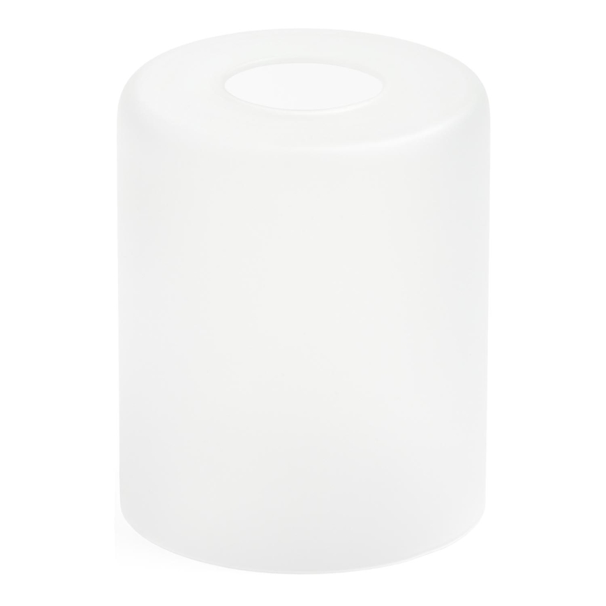 Ersättningsglas till ljuskrona E27 diameter 10 cm vit