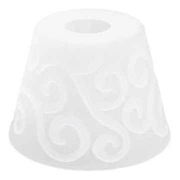 Ersättningsglas till ljuskrona E27 diameter 15 cm vit