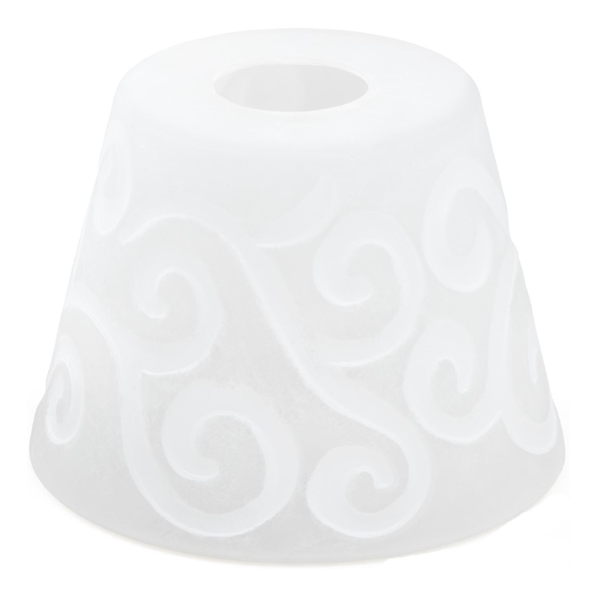 Ersättningsglas till ljuskrona E27 diameter 15 cm vit
