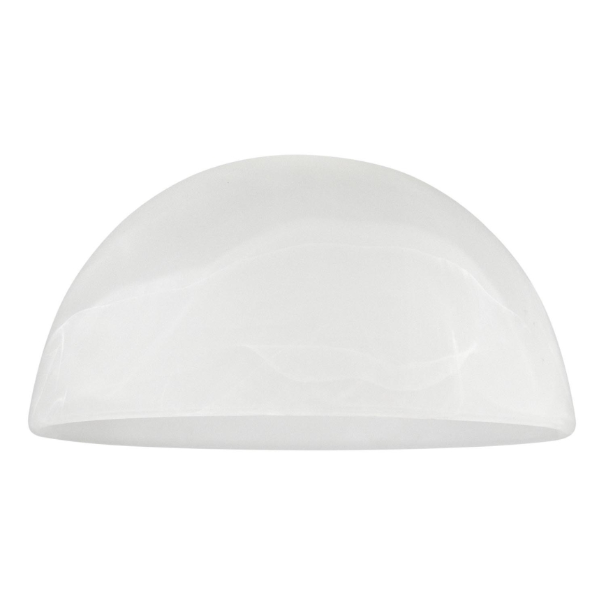 Ersättningsglas till ljuskrona E27 diameter 19 cm vit